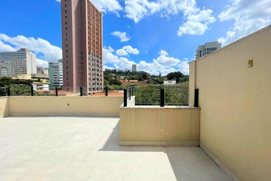 Terraço Cobertura de apartamento à venda com 2 quartos, 167m² em Santo Antônio, Belo Horizonte