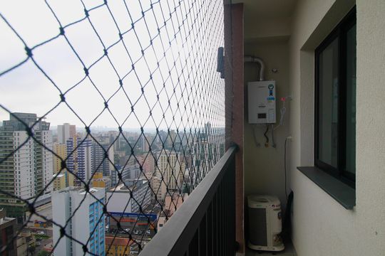 Varanda do studio de apartamento à venda com 1 quarto, 24m² em Centro, Curitiba