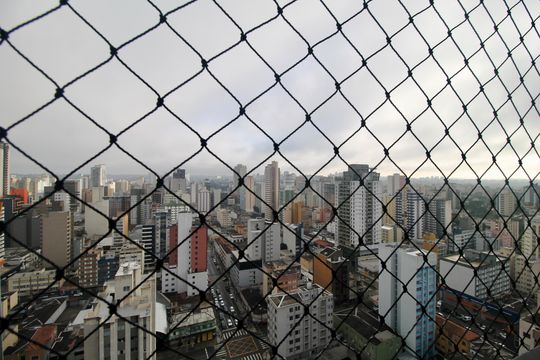 Vista da varanda do studio de apartamento à venda com 1 quarto, 24m² em Centro, Curitiba