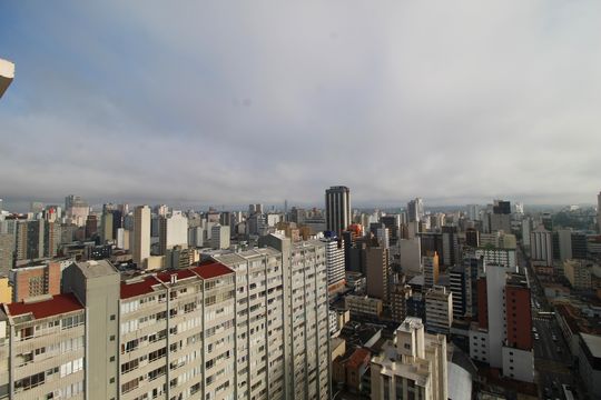 Vista do terraço de apartamento à venda com 1 quarto, 24m² em Centro, Curitiba