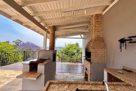 Churrasqueira de casa de condomínio à venda com 4 quartos, 356m² em Conjunto Habitacional Vila Santana (Sousas), Campinas