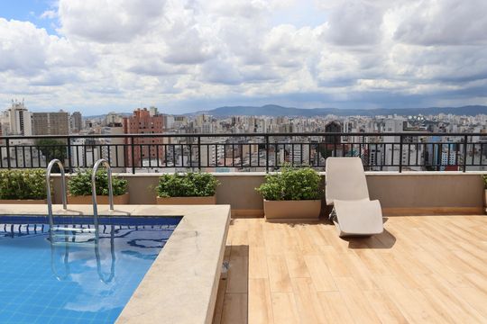 Piscina de kitnet/studio à venda com 1 quarto, 24m² em Consolação, São Paulo
