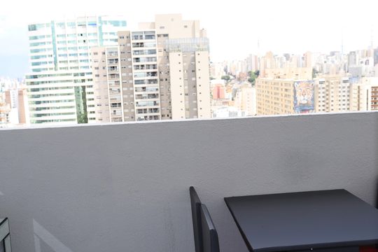 Varanda de kitnet/studio à venda com 1 quarto, 24m² em Consolação, São Paulo