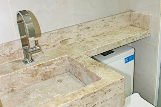 Banheiro social de apartamento para alugar com 2 quartos, 134m² em Capela, Vinhedo