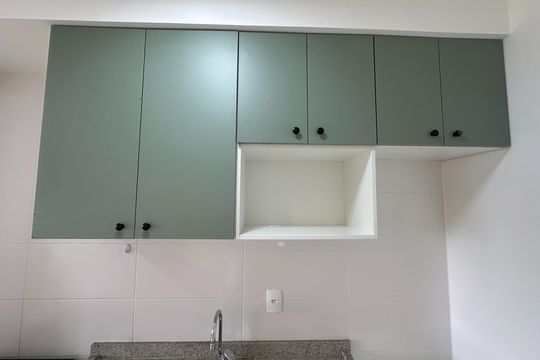 Cozinha - Armários de apartamento para alugar com 2 quartos, 64m² em Vila Branca, Jacareí
