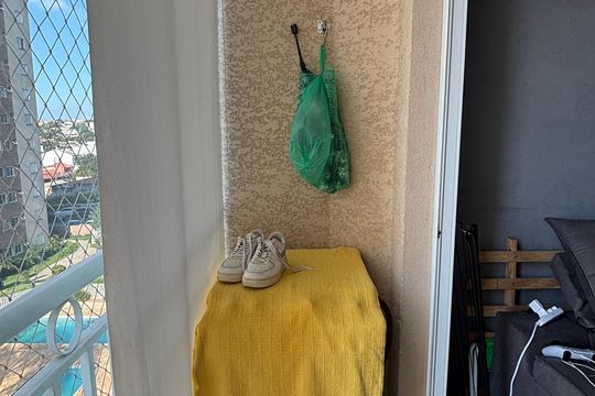 Varanda Sala de apartamento à venda com 2 quartos, 49m² em Parque Erasmo Assunção, Santo André