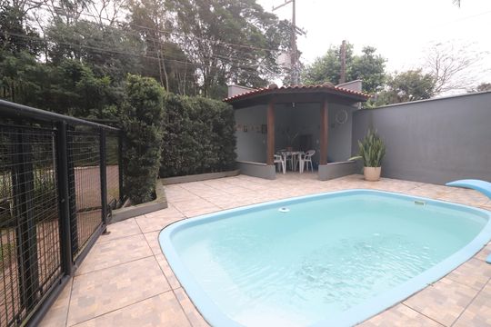 Área comum - Piscina de casa à venda com 3 quartos, 171m² em São Jorge, Novo Hamburgo