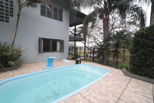 Área comum - Piscina de casa à venda com 3 quartos, 171m² em São Jorge, Novo Hamburgo