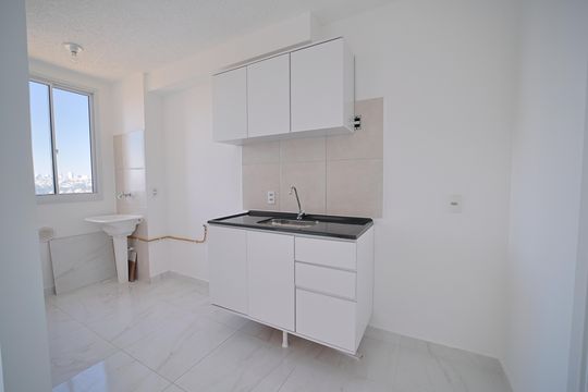 Cozinha de apartamento para alugar com 2 quartos, 42m² em Jardim America da Penha, São Paulo