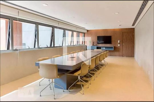 Área comum - Sala de Reunião de kitnet/studio à venda com 1 quarto, 43m² em Cidade Monções, São Paulo