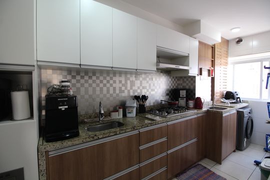 Cozinha de apartamento à venda com 3 quartos, 70m² em Jacarepaguá, Rio de Janeiro