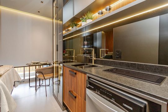Studio de kitnet/studio à venda com 1 quarto, 19m² em Santo Amaro, São Paulo
