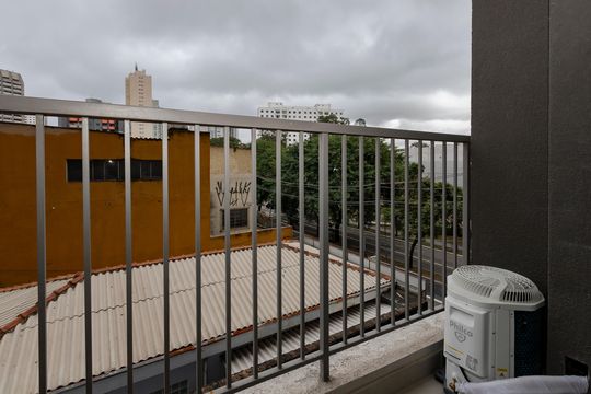 Varanda do Studio de kitnet/studio à venda com 1 quarto, 19m² em Santo Amaro, São Paulo