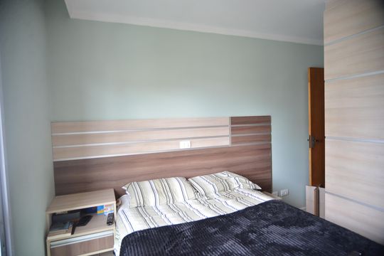 Suíte de apartamento à venda com 2 quartos, 100m² em Jardim Santo Alberto, Santo André