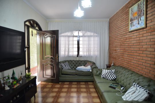 Sala de casa à venda com 3 quartos, 125m² em Vila Valparaíso, Santo André