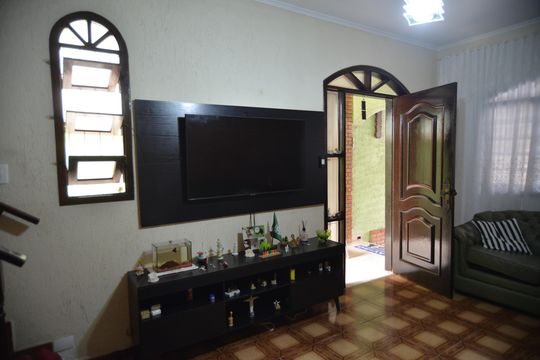 Sala de casa à venda com 3 quartos, 125m² em Vila Valparaíso, Santo André