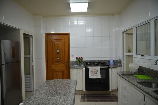 Cozinha de apartamento à venda com 3 quartos, 169m² em Centro, Santo André