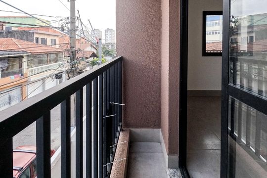 Varanda do Studio de kitnet/studio à venda com 1 quarto, 26m² em Vila Cruz das Almas, São Paulo