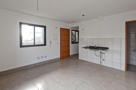 Cozinha de kitnet/studio à venda com 1 quarto, 26m² em Vila Cruz das Almas, São Paulo