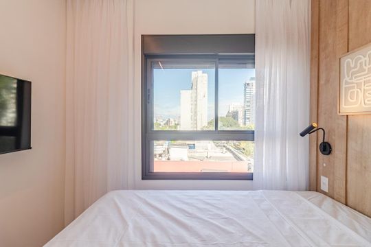 Quarto de apartamento à venda com 1 quarto, 37m² em Jardins, São Paulo