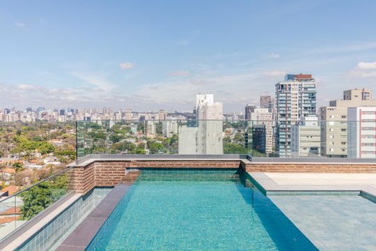 Área comum - Piscina de apartamento à venda com 1 quarto, 37m² em Jardins, São Paulo