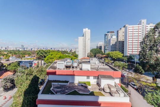 Vista de apartamento à venda com 1 quarto, 37m² em Jardins, São Paulo