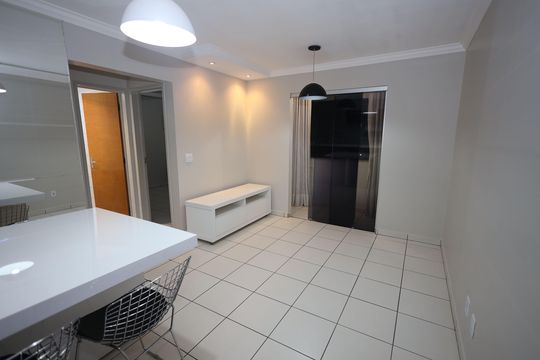 Sala de apartamento para alugar com 2 quartos, 59m² em Residencial Eldorado, Goiânia