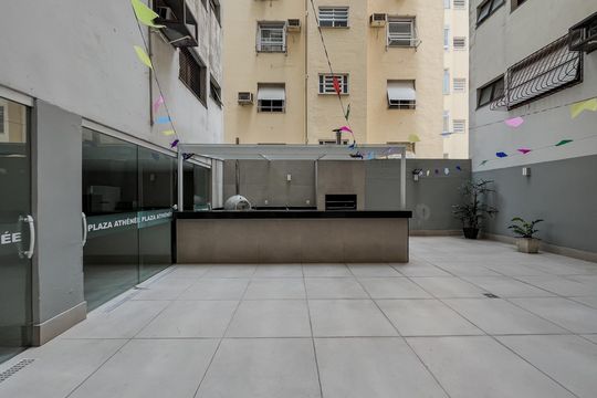 Área comum - Churrasqueira de apartamento à venda com 4 quartos, 170m² em Leme, Rio de Janeiro