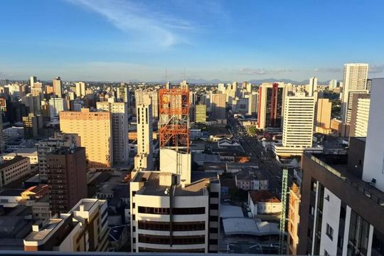 Vista da Sacada de kitnet/studio para alugar com 1 quarto, 33m² em Centro, Curitiba