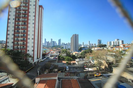 Vista do Quarto de apartamento para alugar com 1 quarto, 45m² em Jardim Analia Franco, São Paulo