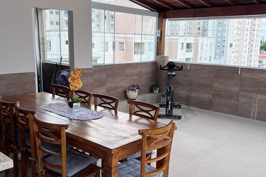 varanda de apartamento à venda com 3 quartos, 122m² em Jardim Nova Europa, Campinas
