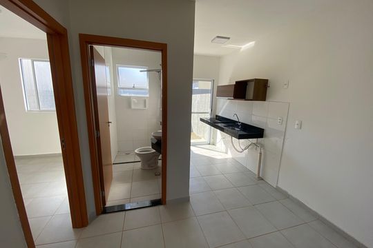 Sala de casa de condomínio para alugar com 2 quartos, 95m² em Reserva Real, Ribeirão Preto
