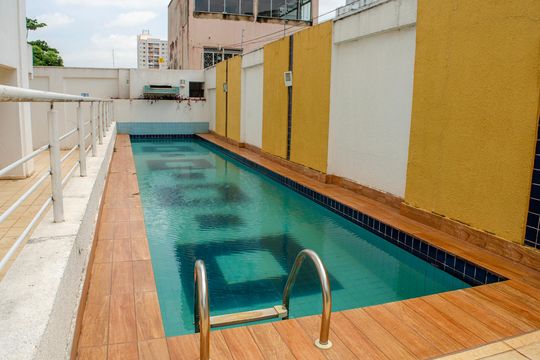 Área comum - Piscina de apartamento para alugar com 1 quarto, 31m² em Setor Leste Universitário, Goiânia