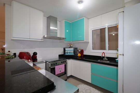 Cozinha de apartamento à venda com 4 quartos, 135m² em Jardim Paraiso, Santo André