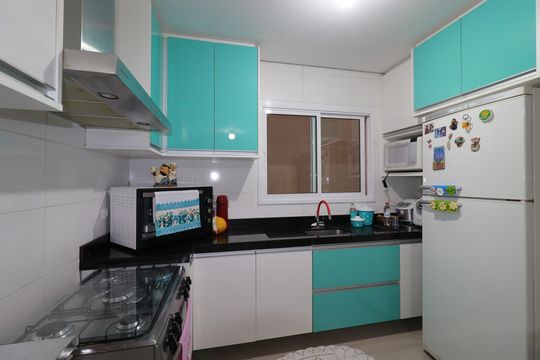 Cozinha de apartamento à venda com 4 quartos, 135m² em Jardim Paraiso, Santo André