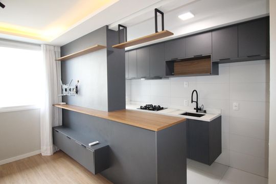 Cozinha de apartamento para alugar com 3 quartos, 68m² em Cristo Redentor, Porto Alegre