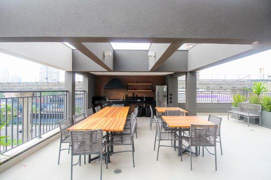 Área comum de apartamento à venda com 1 quarto, 26m² em Jardim Independência (São Paulo), São Paulo