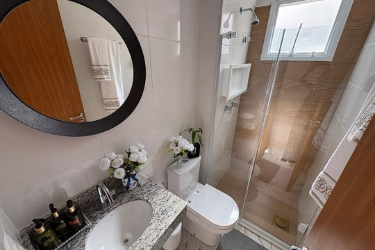 Banheiro de apartamento para alugar com 2 quartos, 44m² em Jardim Iris, São Paulo