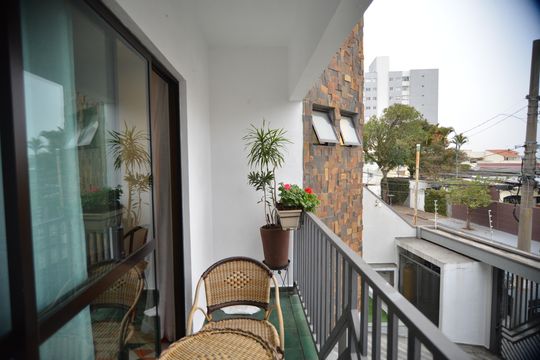 Varanda da sala de apartamento à venda com 3 quartos, 103m² em Pinheirinho, Santo André