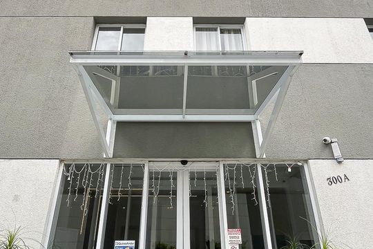 Fachada + plaquinha de kitnet/studio à venda com 1 quarto, 21m² em Barcelona, São Caetano do Sul