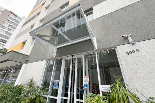 Fachada + plaquinha de kitnet/studio à venda com 1 quarto, 21m² em Barcelona, São Caetano do Sul