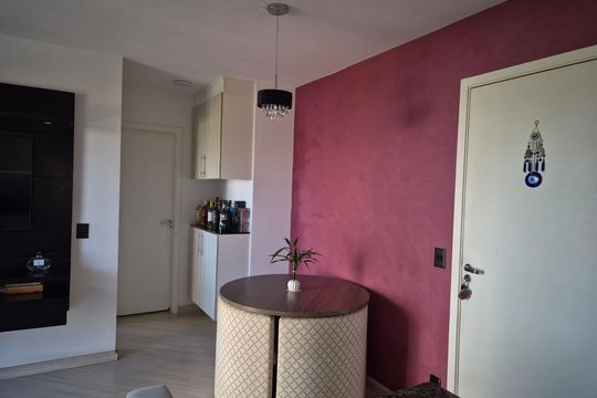Sala de apartamento à venda com 1 quarto, 40m² em Vila Príncipe de Gales, Santo André