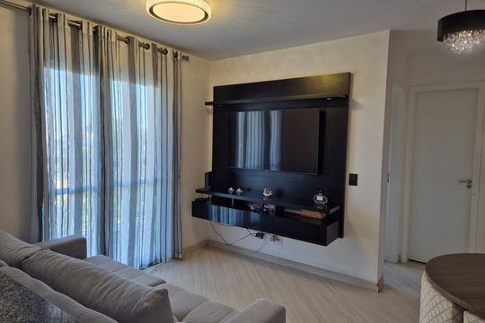 Sala de apartamento à venda com 1 quarto, 40m² em Vila Príncipe de Gales, Santo André
