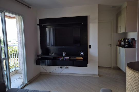 Sala de apartamento à venda com 1 quarto, 40m² em Vila Príncipe de Gales, Santo André