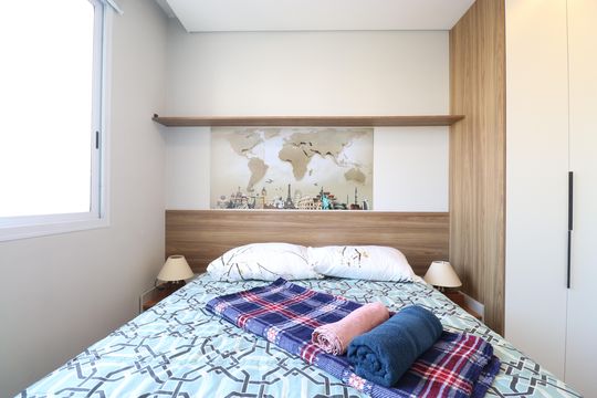 Quarto de apartamento para alugar com 1 quarto, 27m² em Parque Industrial Tomas Edson, São Paulo