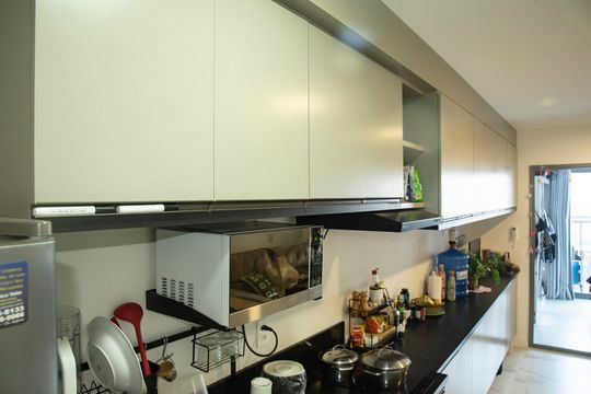 Cozinha de apartamento à venda com 1 quarto, 41m² em Mirandópolis, São Paulo