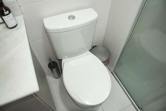 Banheiro Social de apartamento à venda com 1 quarto, 41m² em Mirandópolis, São Paulo