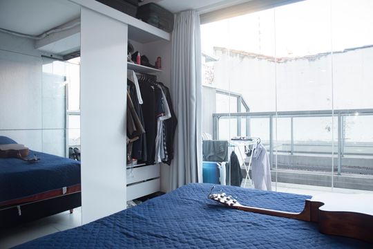 Quarto de apartamento à venda com 1 quarto, 41m² em Mirandópolis, São Paulo