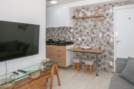 Sala de apartamento à venda com 2 quartos, 36m² em Barra Funda, São Paulo