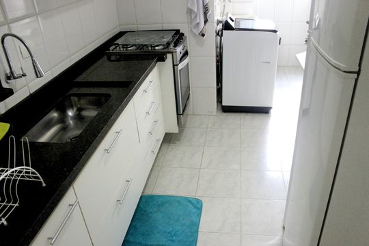 Cozinha de apartamento para alugar com 2 quartos, 62m² em Vila Augusta, Guarulhos